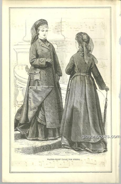 Image for WATERPROOF CLOAK FOR SPRING 1876 PETERSON'S MAGAZINE
