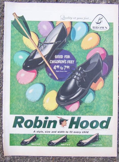 Image for 1959 ROBIN HOOD EASTER SHOES MAGAZINE ADVERTISEMENT
