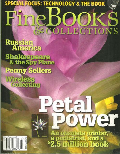 Image for FINE BOOKS AND COLLECTIONS MAGAZINE JULY/AUGUST 2008
