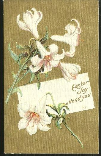 Postcard - Easter Joy Postcard with Lilies