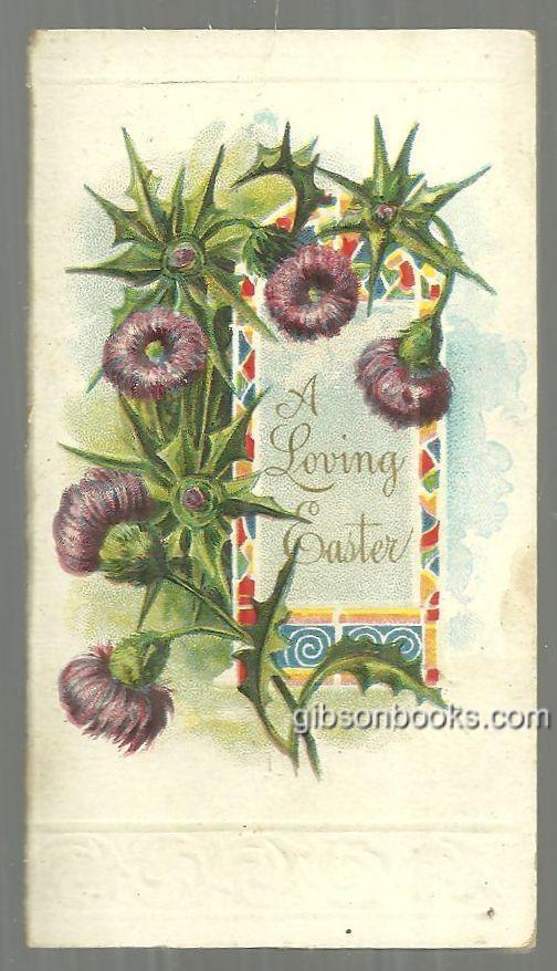 Postcard - Victorian Loving Easter Card with Longfellow Quote