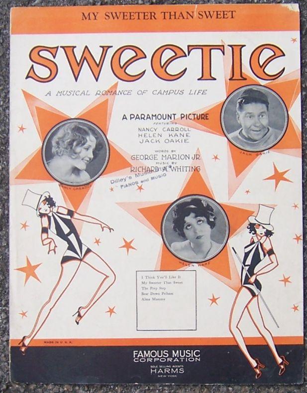 Sheet Music - My Sweeter Than Sweet