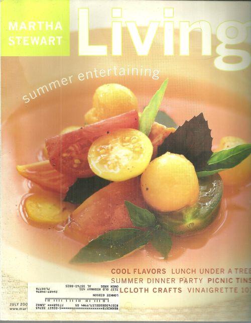 Stewart, Martha - Martha Stewart Living Magazine July/August 2001