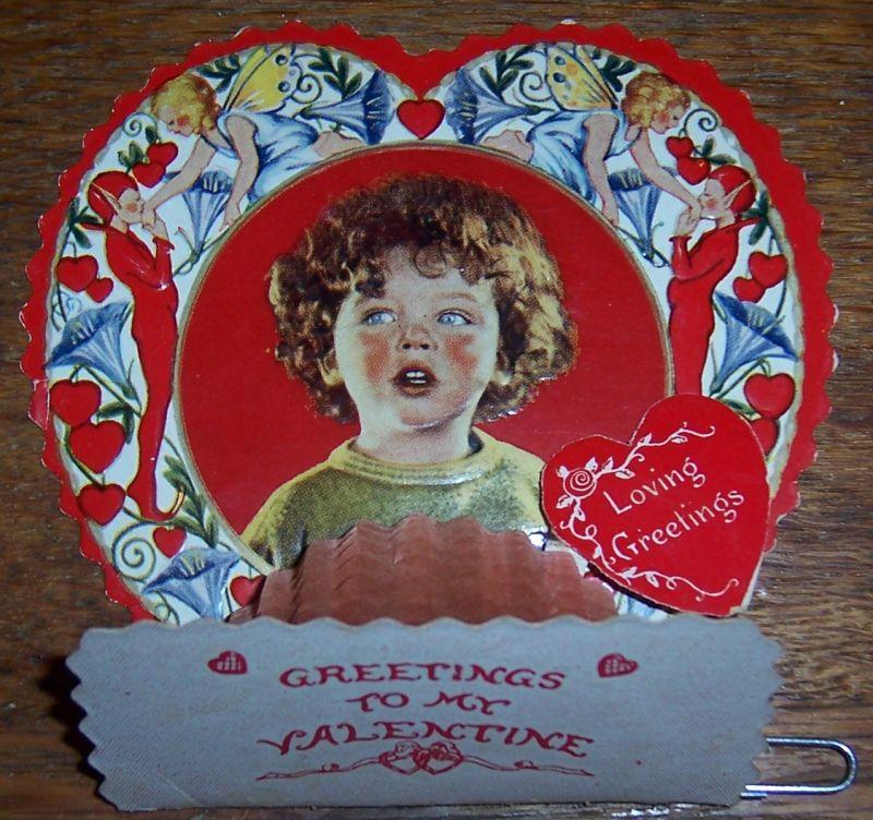 Image for VICTORIAN FOLD OUT VALENTINE WITH LITTLE BOY