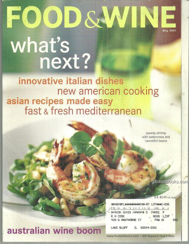 Image for FOOD AND WINE MAGAZINE MAY 2001
