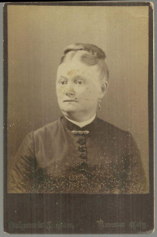 Image for CABINET CARD OF LADY FROM KANSAS CITY