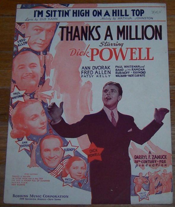 Sheet Music - I'm Sittin' High on a Hill Top