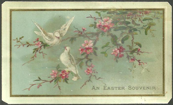 Image for EASTER GREETING CARD WITH TWO WHITE DOVES