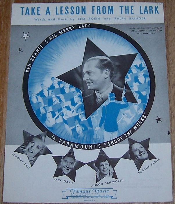 Sheet Music - Take a Lesson from the Lark