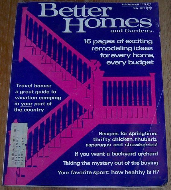 Image for BETTER HOMES AND GARDENS MAGAZINE MAY 1971