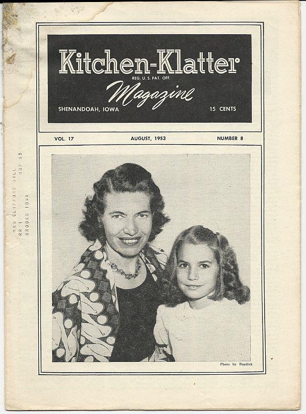 Driftmier, Leanna Field - Kitchen Klatter Magazine August 1953