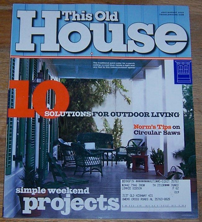 This Old House - This Old House Magazine July/August 2002