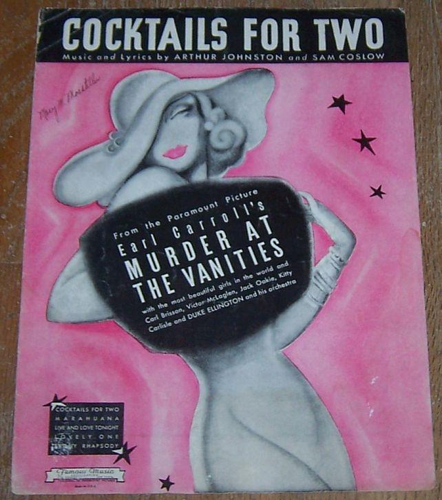Sheet Music - Cocktails for Two