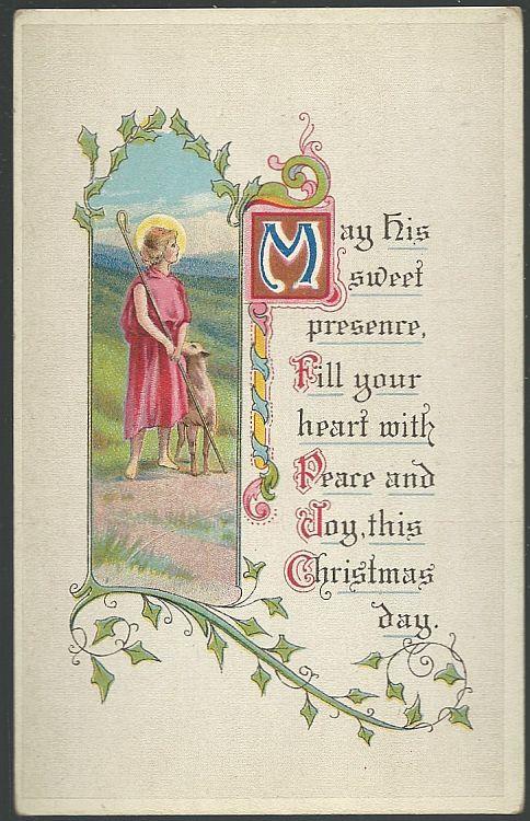 Postcard - Christmas Postcard with Shepherd