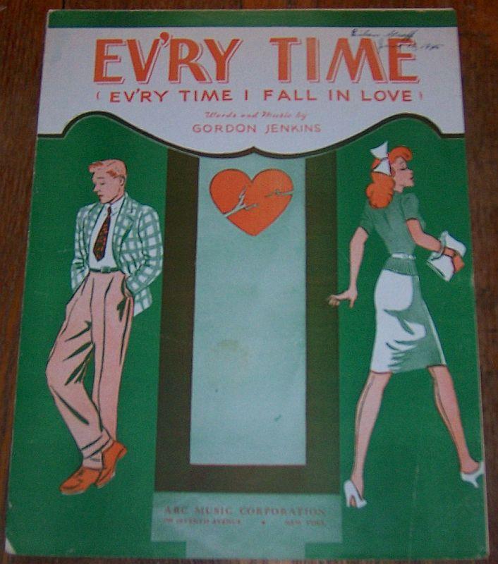 Sheet Music - Ev'ry Time (Ev'ry Time I Fall in Love)