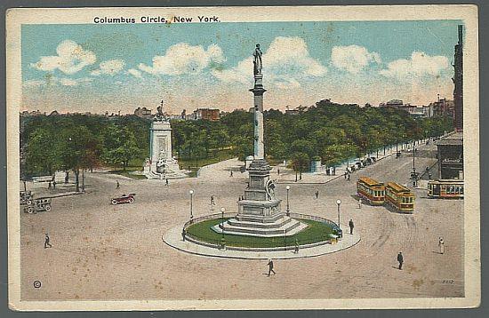 Postcard - Columbus Circle, New York City, New York