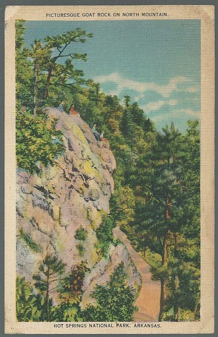 Image for PICTURESQUE GOAT ROCK ON NORTH MOUNTAIN, HOT SPRINGS NATIONAL PARK, ARKANSAS