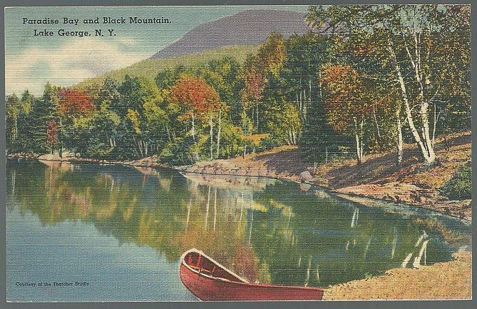 Postcard - Paradise Bay and Black Mountain, Lake George, New York