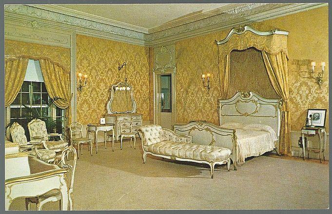 Postcard - Flagler Bedroom in the Flagler Museum, Palm Beach, Florida