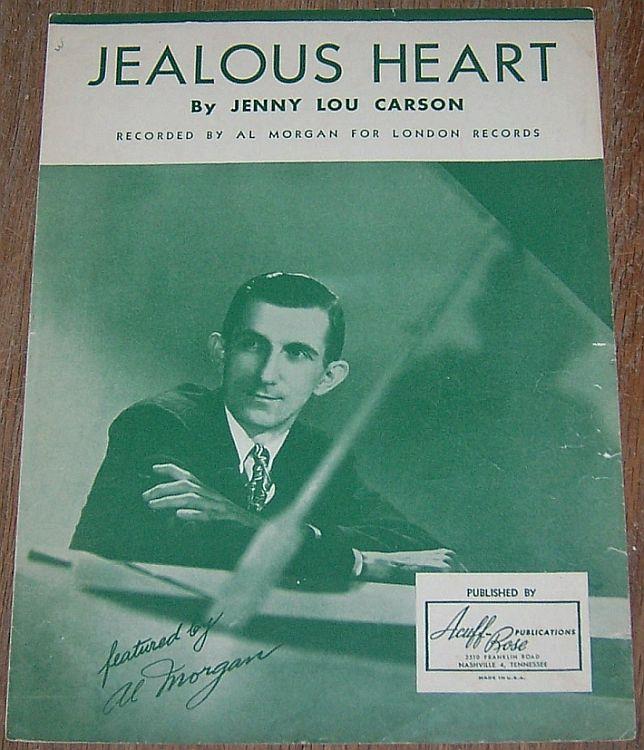 Sheet Music - Jealous Heart