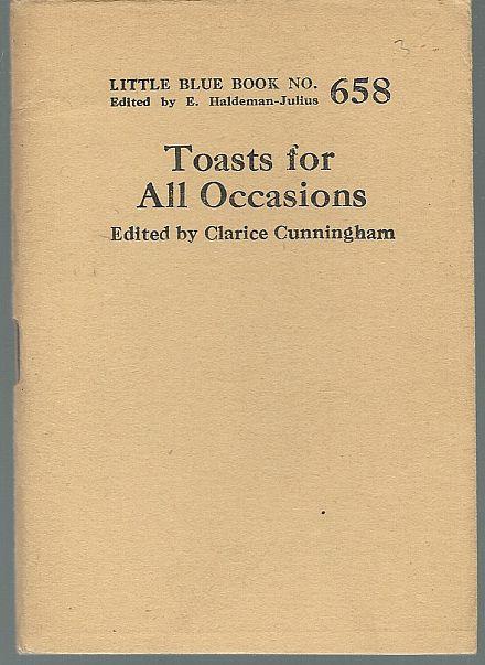 Cunningham, Clarice editor - Toasts for All Occasions