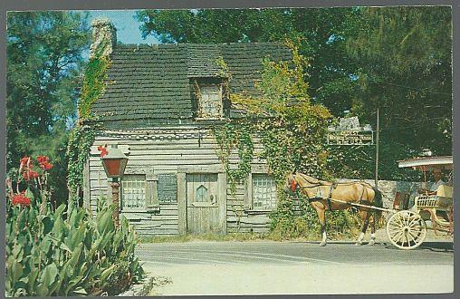 Postcard - Postcard of Oldest Wooden Schoolhouse in the Us, St. Augustine, Florida