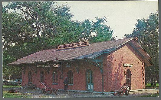 Postcard - Postcard of Smith Creek Depot, Greenfield Village, Dearborn, Michigan