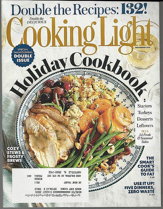Image for COOKING LIGHT MAGAZINE NOVEMBER 2015