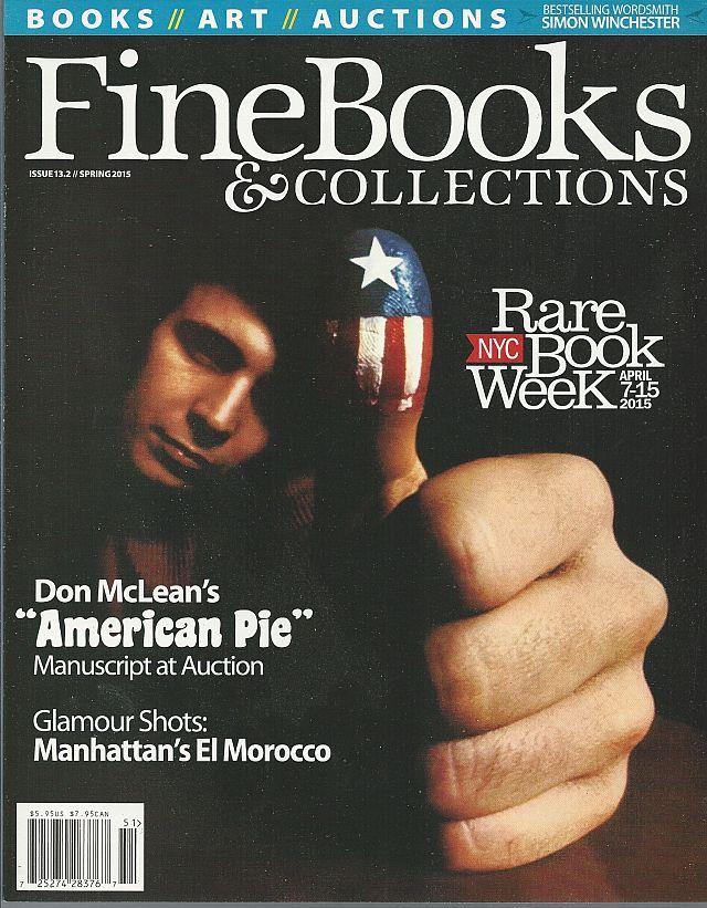 Image for FINE BOOKS AND COLLECTIONS MAGAZINE SPRING 2015