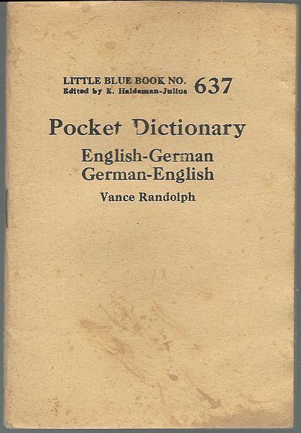 Randolph, Vance - Pocket Dictionary: English-German German-English