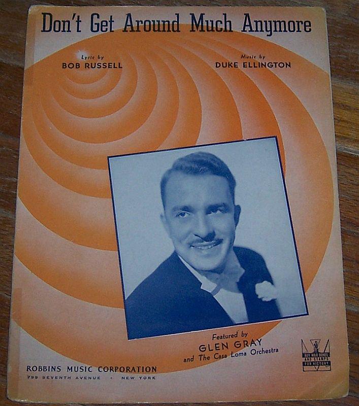 Sheet Music - Don't Get Around Much Anymore