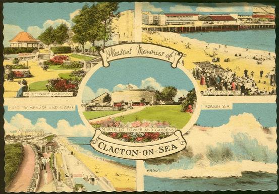 Postcard - Pleasant Memories of Clacton on Sea