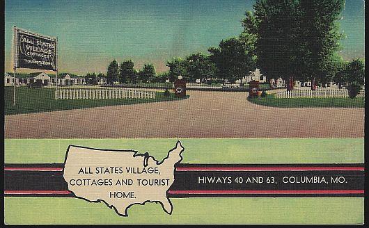 Image for ALL STATES VILLAGE, COTTAGES AND TOURIST HOME, COLUMBIA, MISSOURI