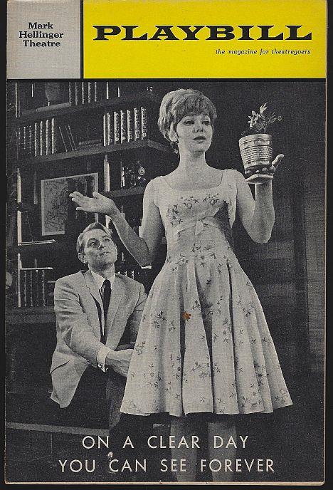 Playbill - On a Clear Day You Can See Forever, Mark Hellinger Theatre, April 1966