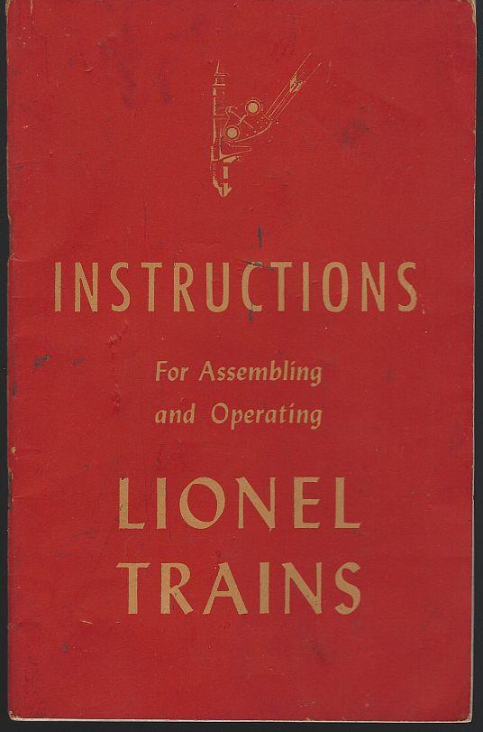 Image for INSTRUCTIONS FOR ASSEMBLING AND OPERATING LIONEL TRAINS