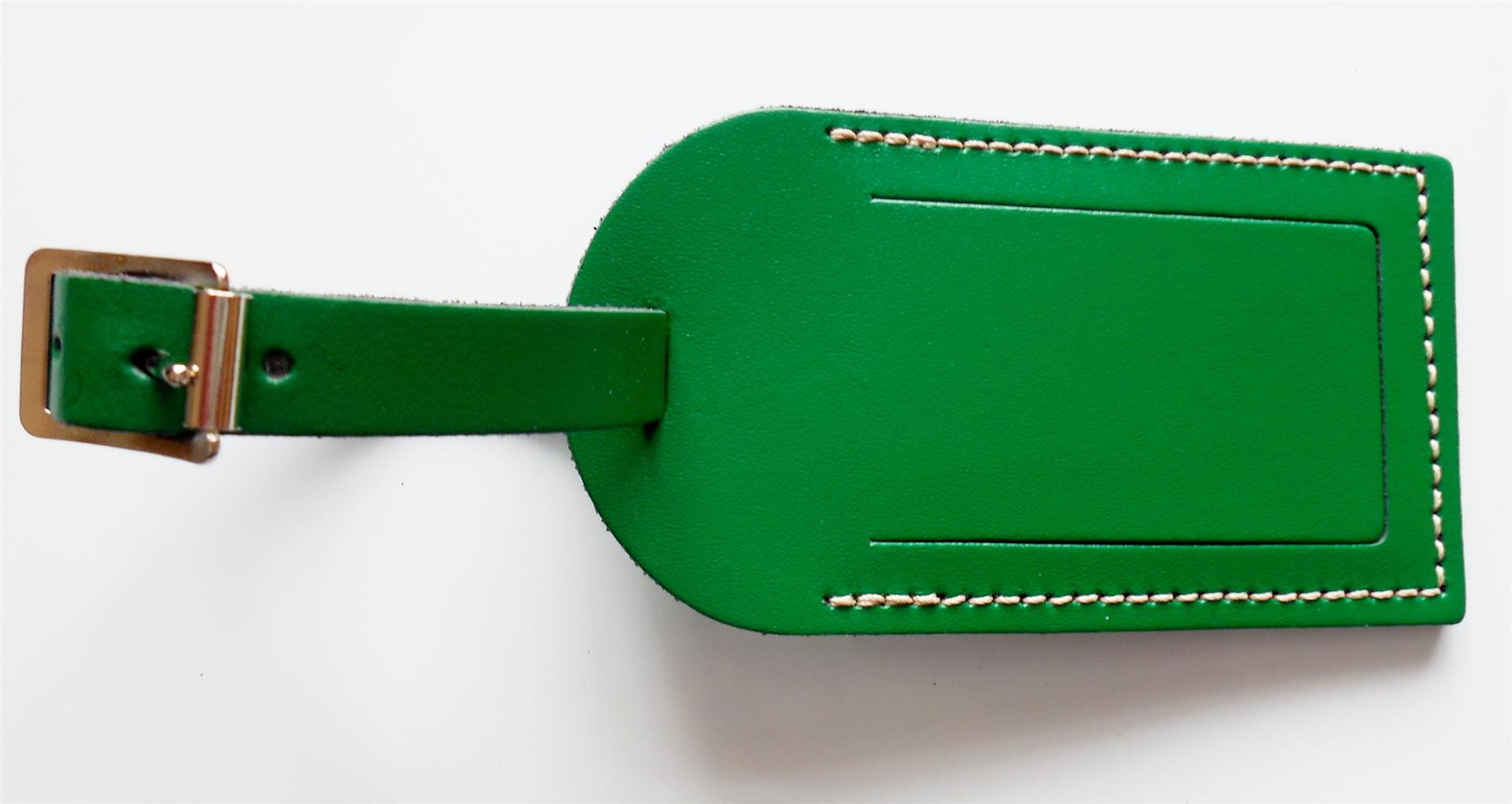 NEW LARGE LEATHER luggage tag various colours *Fast Free UK Delivery