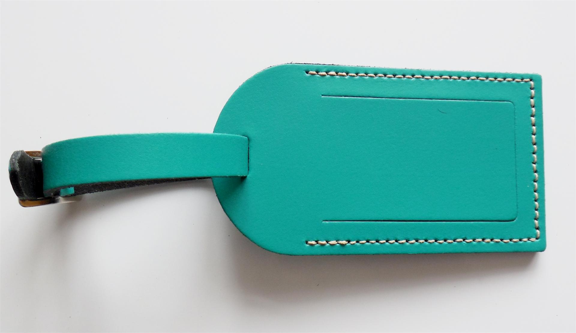 NEW LARGE LEATHER luggage tag various colours *Fast Free UK Delivery