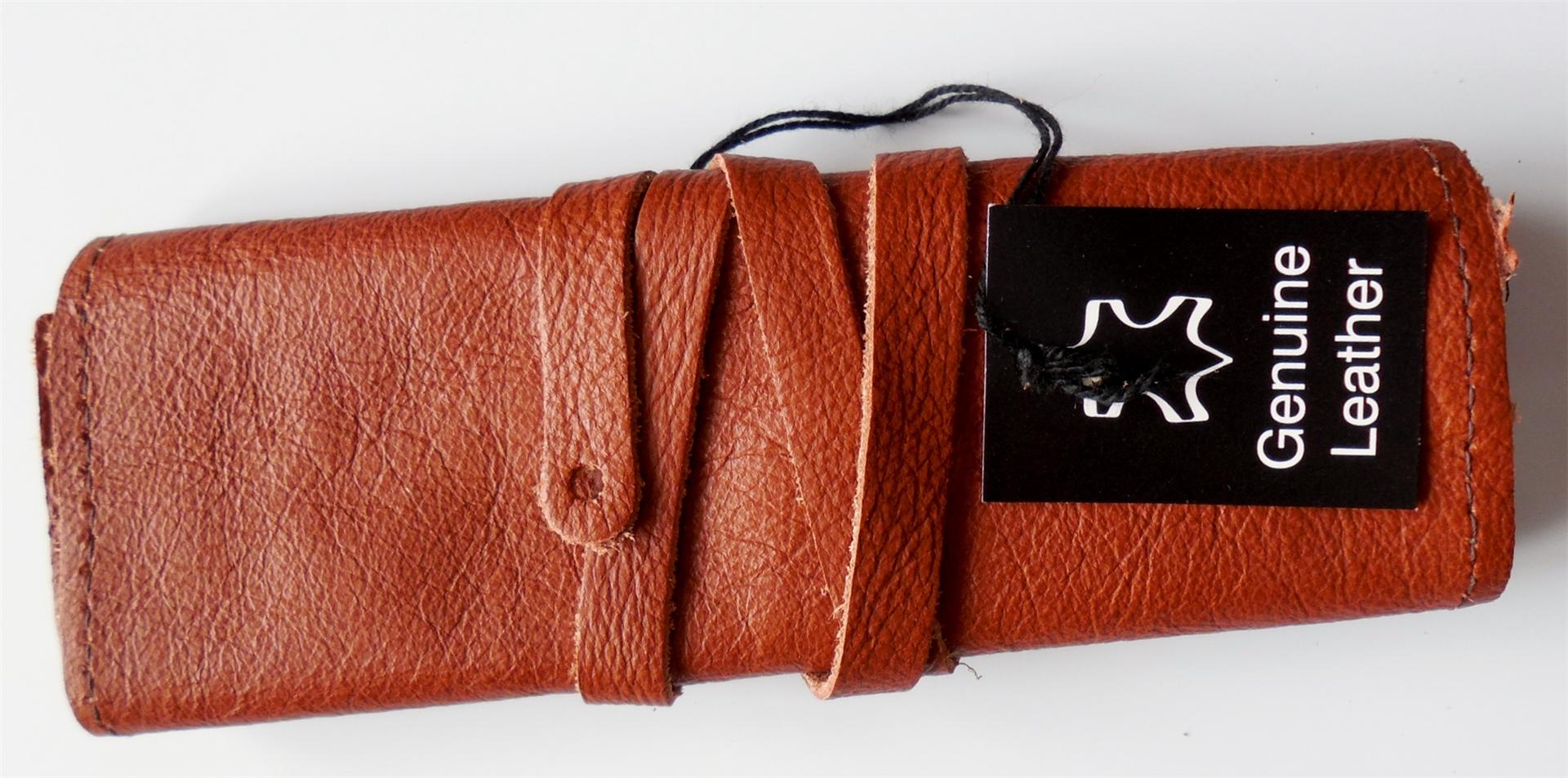 NEW ROLLING LEATHER large tobacco wallet pouch Various Colors *Free UK