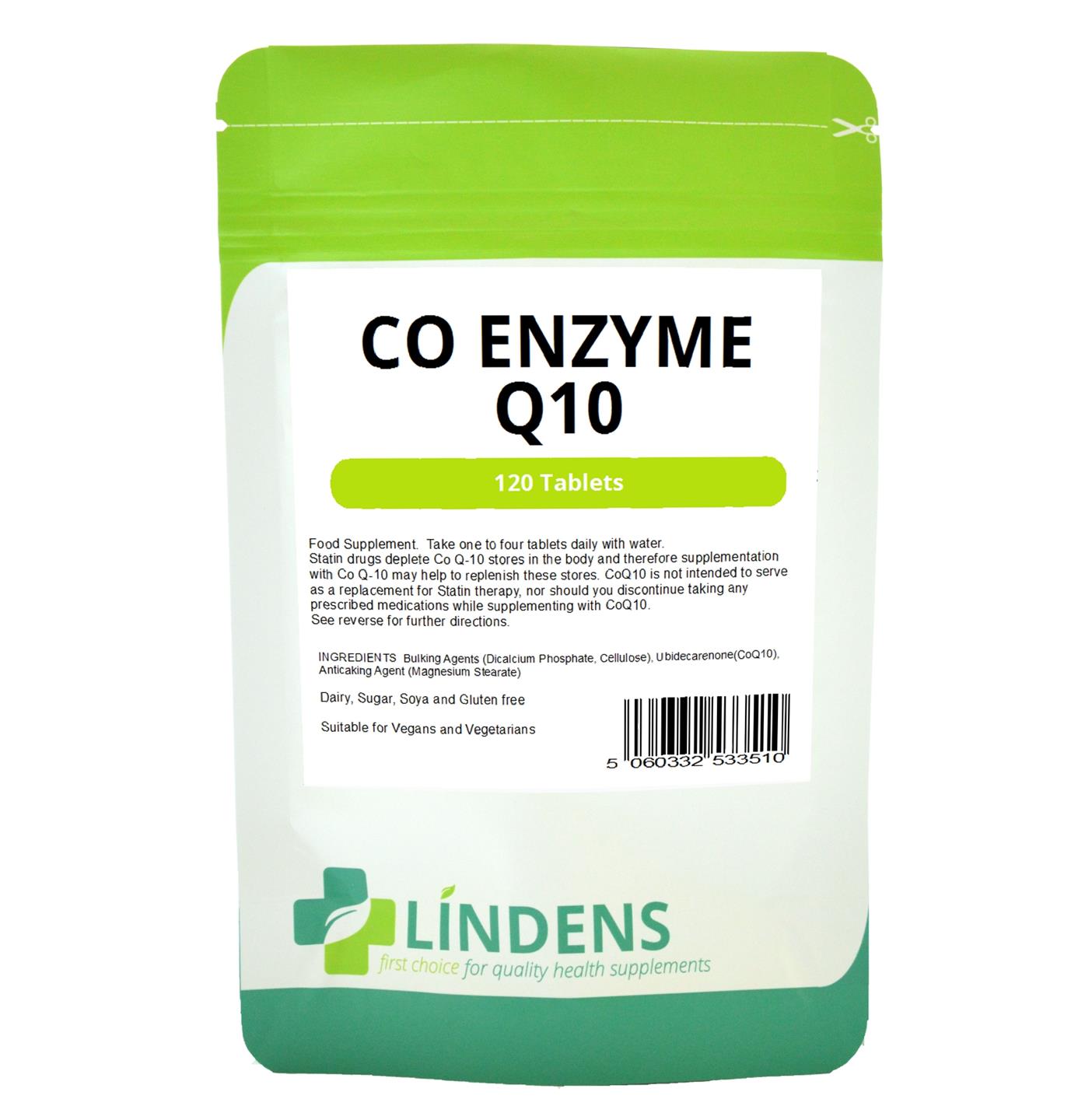 CoEnzyme Q10 30mg 120 Tablets for Energy Heart Health & Muscle Strength