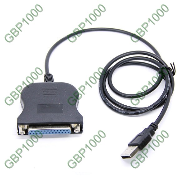 USB to 25 Pin DB25 Parallel IEEE 1284 Printer Adapter Cable
