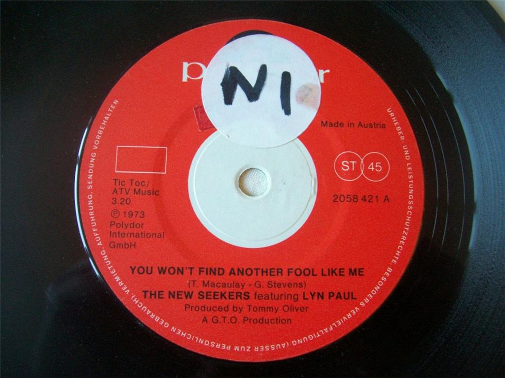 New Seekers - You Won't Find Another Fool Like Me