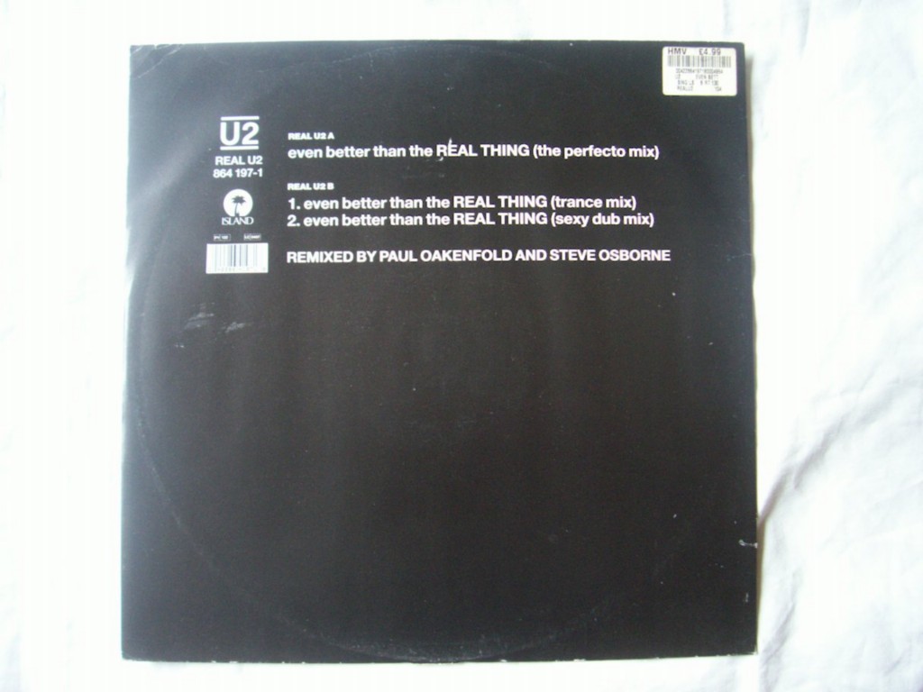 U2 - Even Better Than The Real Thing EP