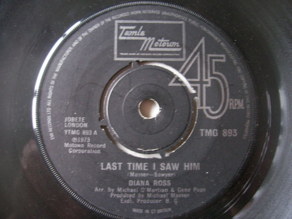 Diana Ross - Last Time I Saw Him Record