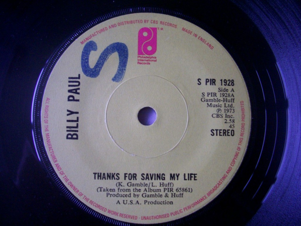 Billy Paul - Thanks For Saving My Life Album