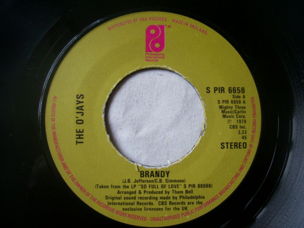 O'Jays Brandy 7''