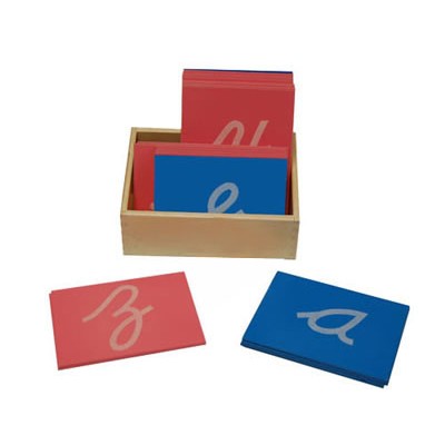 Lower Case Cursive Sandpaper Letters