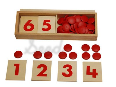 Number Cards and Counters Set with Box