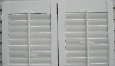 Interior Window Shutters on Set Of White Interior Plantation Shutters 40 X 59   Ebay