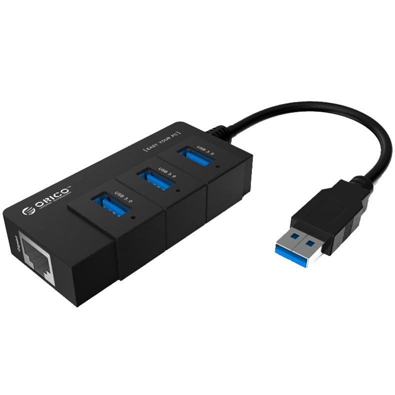 ORICO USB3 0 4 Ports Hub Gigabit LAN Adap