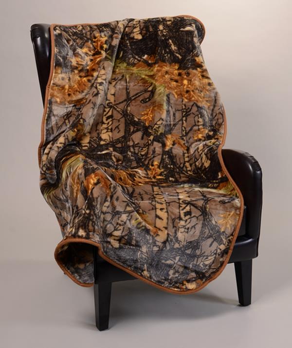 Camo Mink Baby Blanket SOFT 6 COLORS Oak Camoflauge Hunting Mossy Real